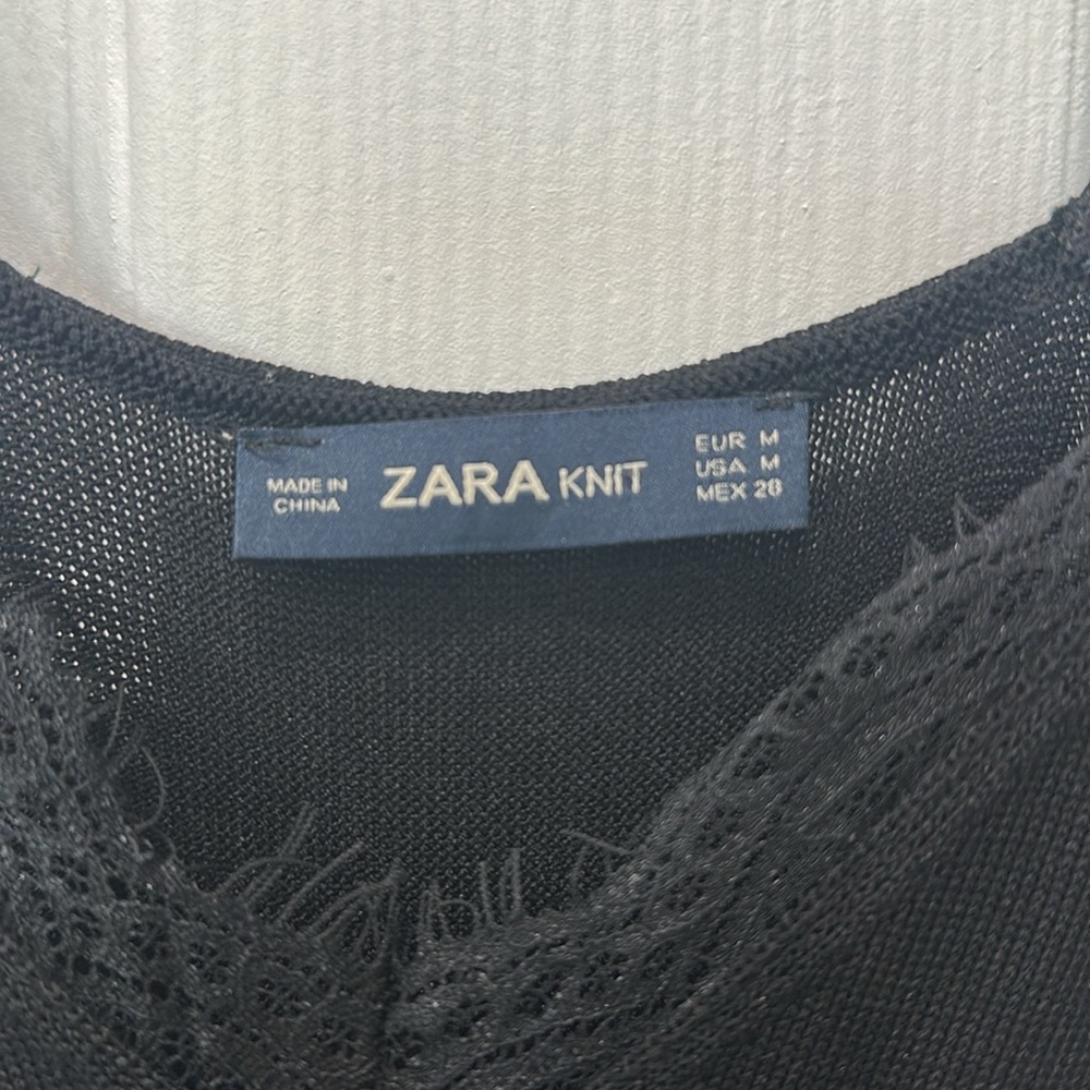 Zara knit Black Maxi Dress